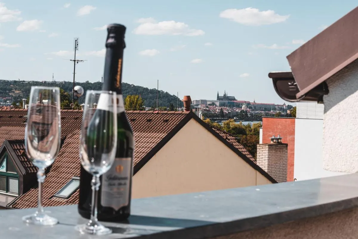 Image 3 of POINT flat, beautiful view from terrace to Prague Castle