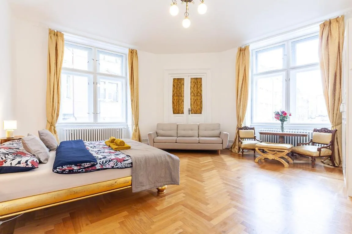 Image of Royal Apartment by Charles Bridge view of Saint Nicholas Church