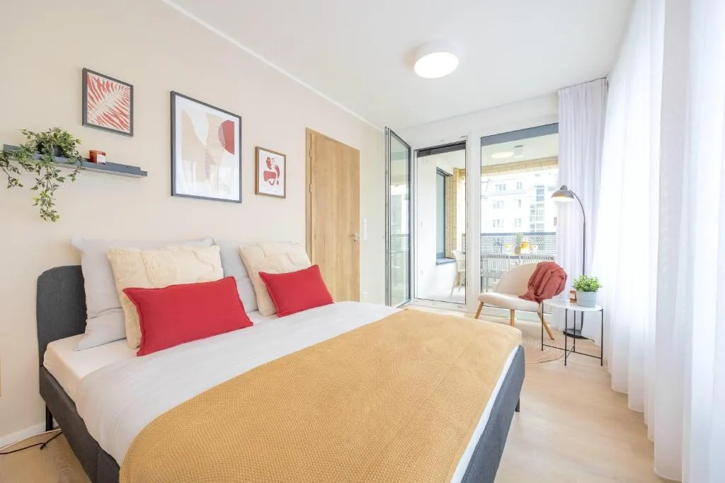 Image of Bright 2BR – 4th floor, Balcony, Free Parking by Gravity Prague