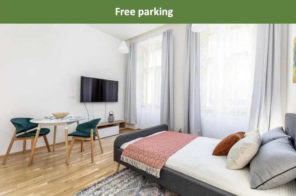 Image of Bright aparment close to Wenceslas square with parking