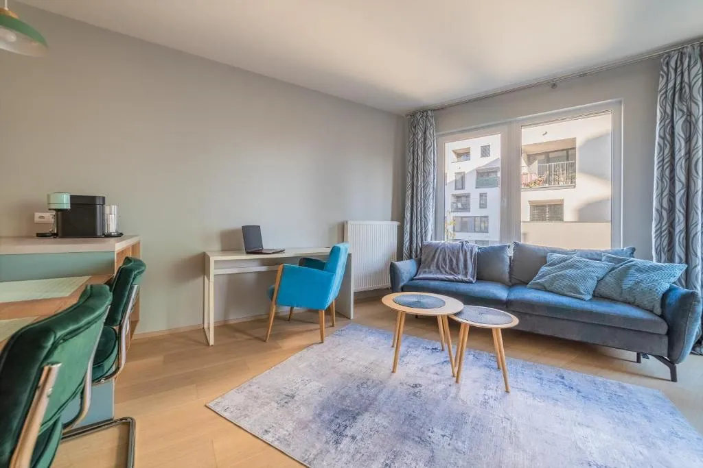 Image of Chic Prague Living at Vista Serenity Apartment with Balcony