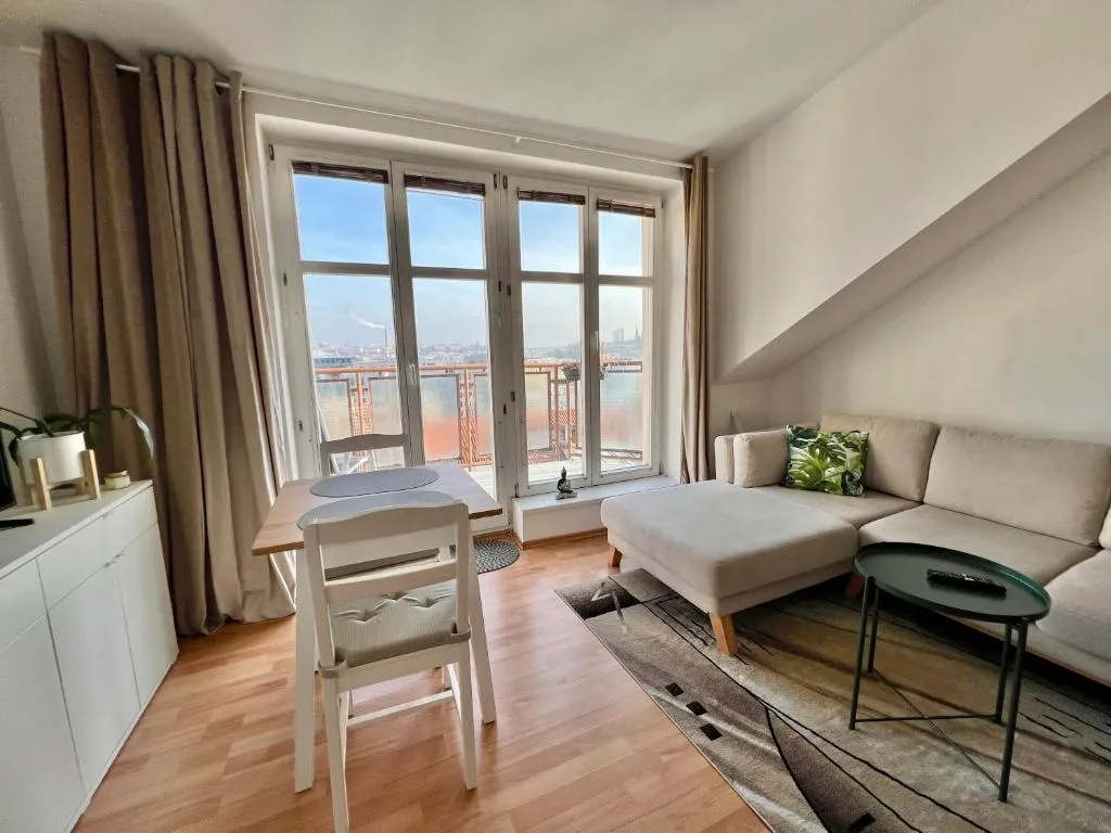 Image of Cozy Studio with Prague panorama view