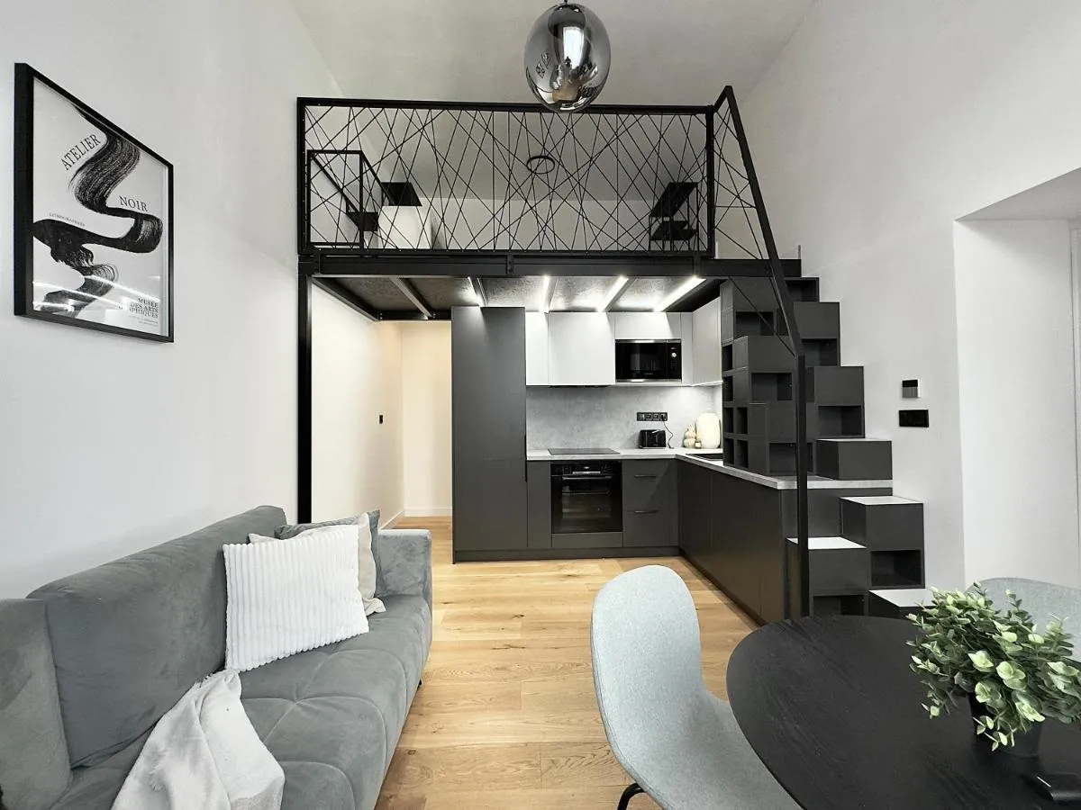 Image 1 of Modern High Ceiling Loft with Terrace Apartment, Prague