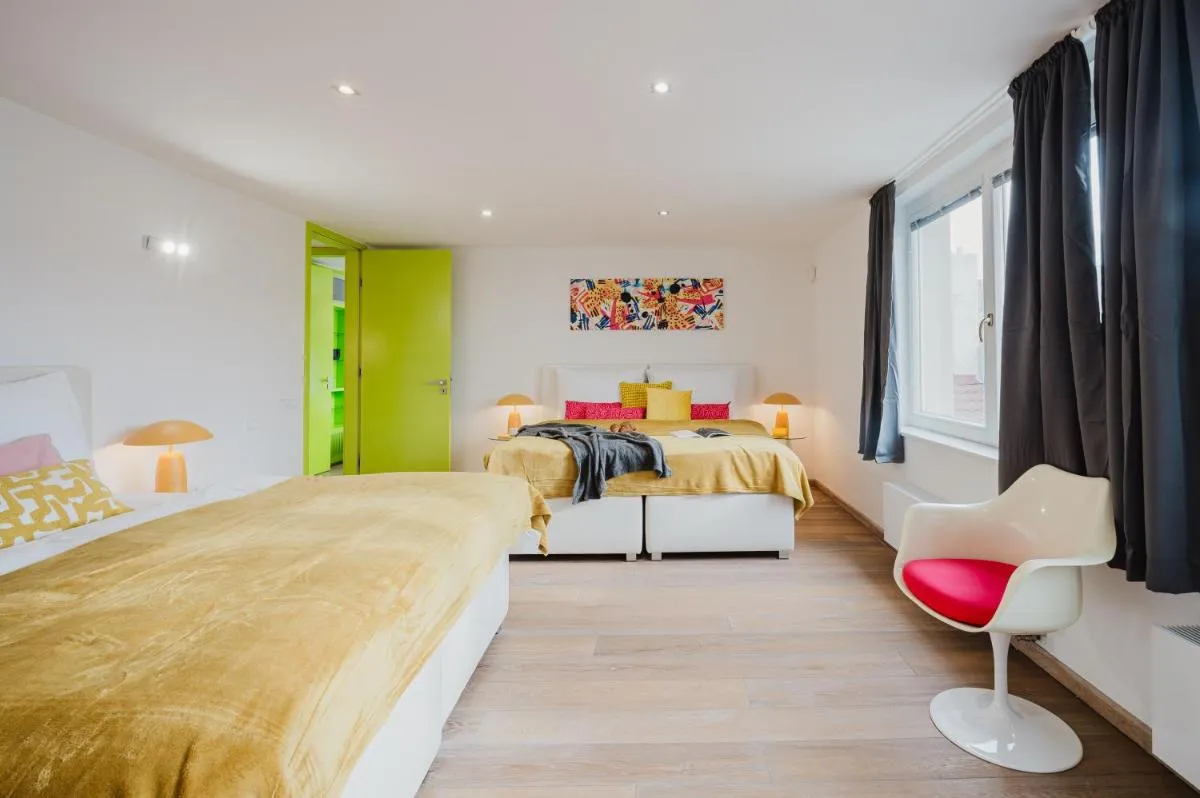 Image 1 of Prague Days – 3BDR Attic Loft-style Apt – Fireplace – City Center