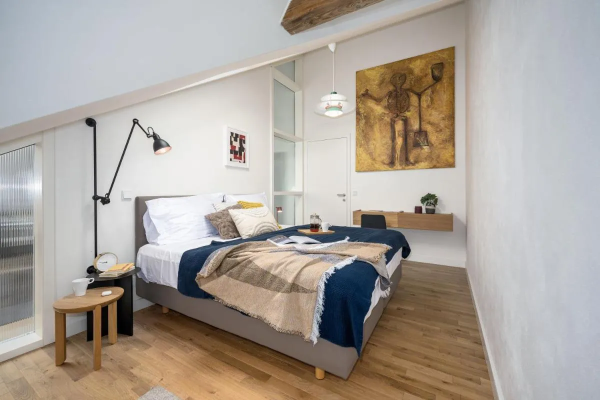 Image 2 of Prague Days – Attic Apt – Workspace – 100 Mbps Wi-Fi – Park Nearby