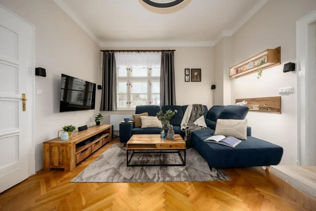 Image of Prague Days – Family 2BDR Apt – AC – Darts – Netflix – Hip District
