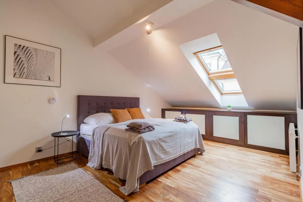 Image 1 of Prague Days – Spacious 117m2 Attic Retreat w AC – Near Old Town sq