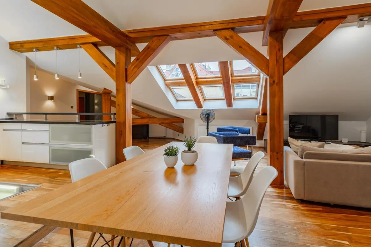 Image 4 of Prague Days – Spacious 117m2 Attic Retreat w AC – Near Old Town sq