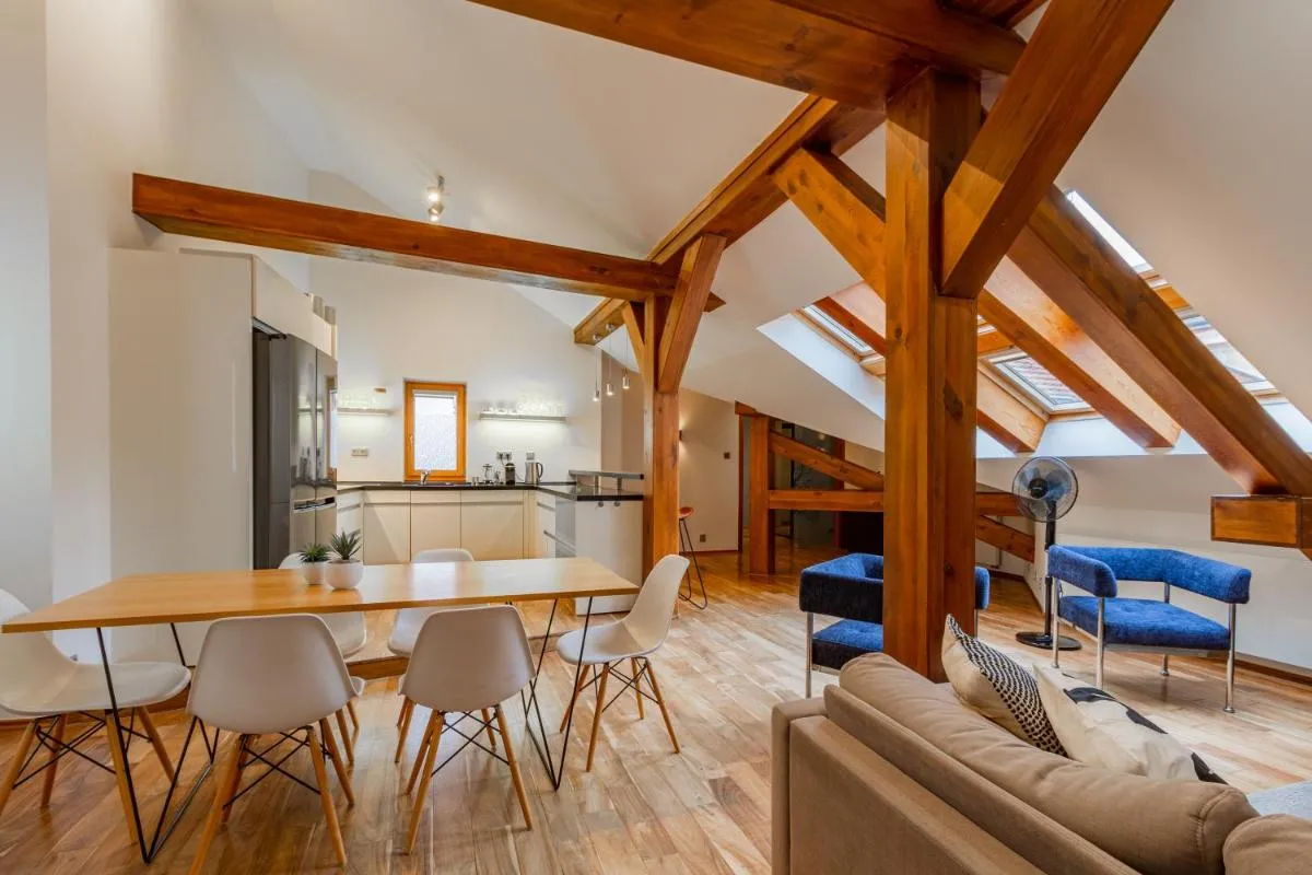 Image 3 of Prague Days – Spacious 117m2 Attic Retreat w AC – Near Old Town sq