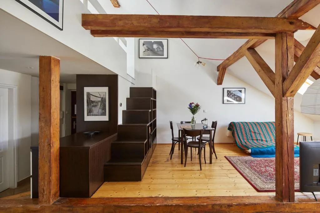 Image of Prague Days – Sunlit Attic Loft in Vinohrady