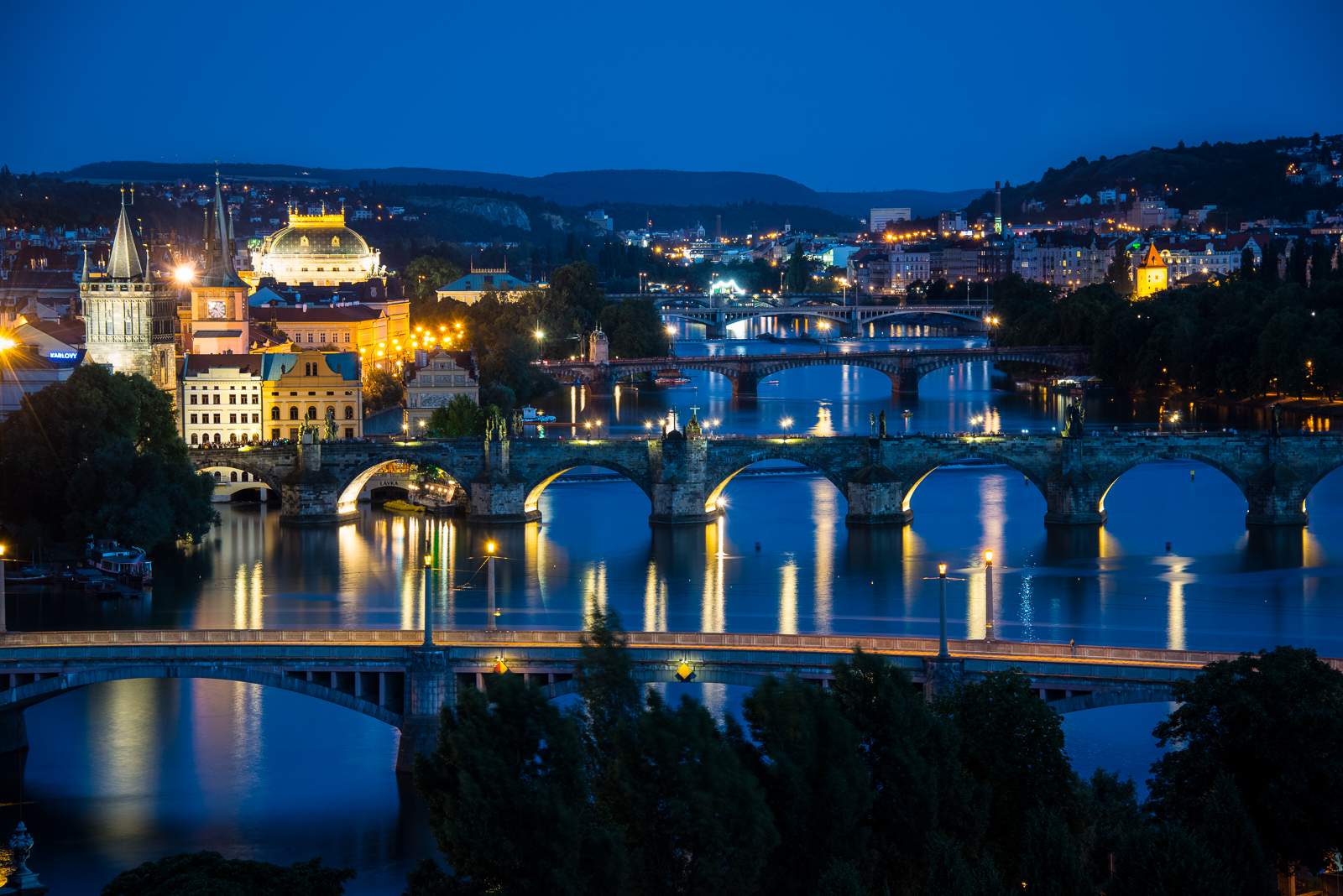The Vltava River in Prague